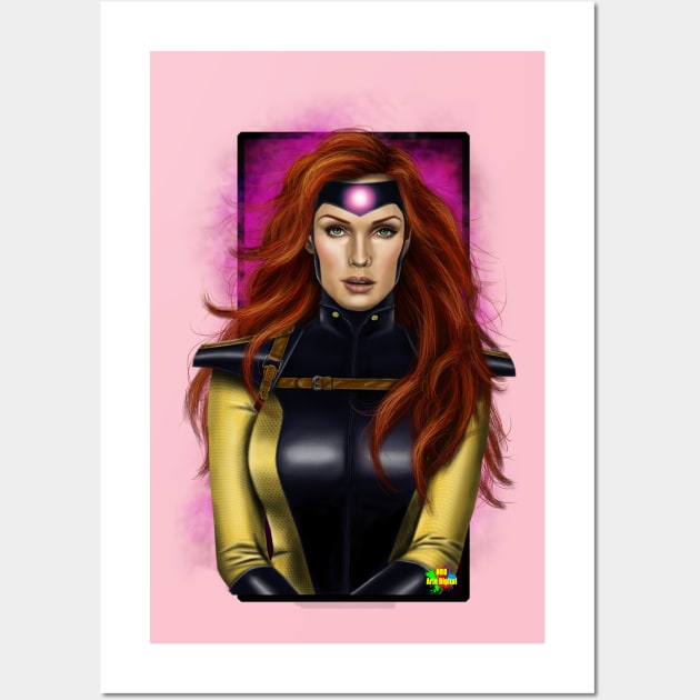 jean grey Wall Art by NRO Arte Digital